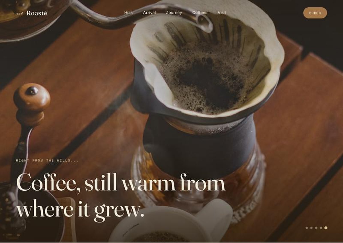 Roasté — immersive coffee brand experience